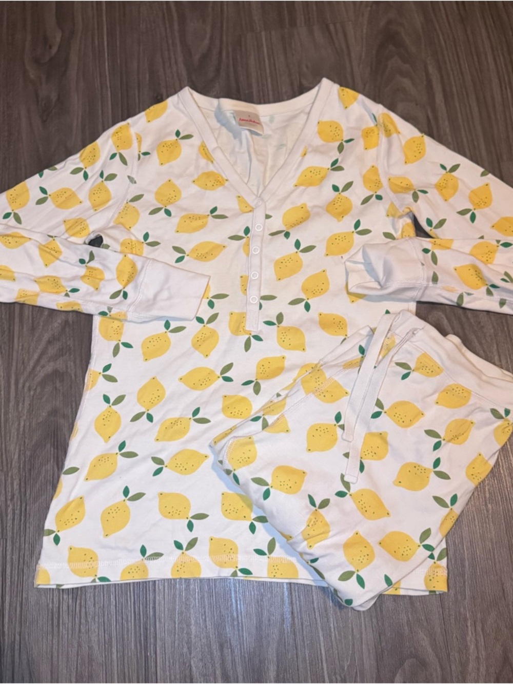Hanna Andersson Lemon Mama Jogger Pajamas Size Small